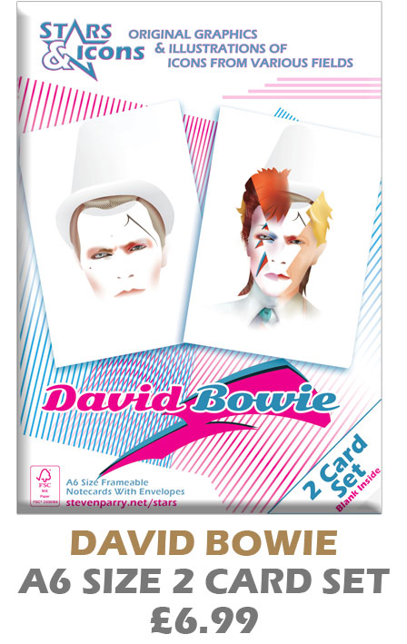 David Bowie 2 Card Set